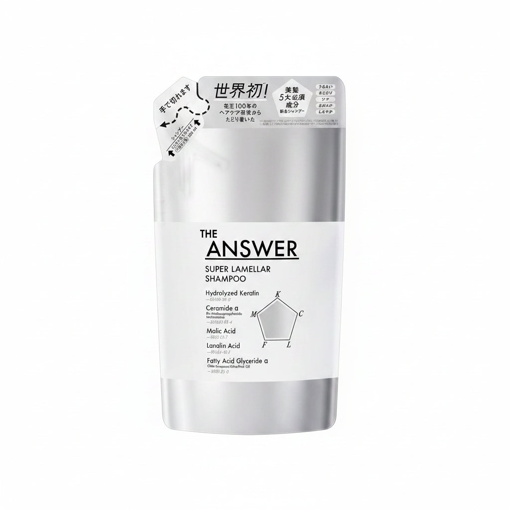THE ANSWER Super Lamellar Shampoo Refill 320ml – Bergamot & Daphne | Kao