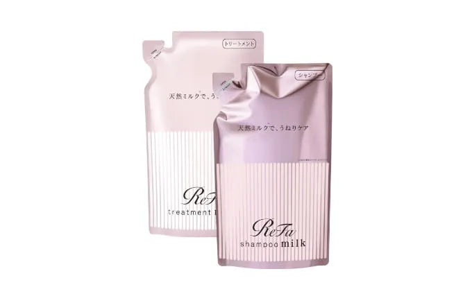 ReFa Milk Protein (Set) (Pink, Shampoo & Treatment Refill Set)